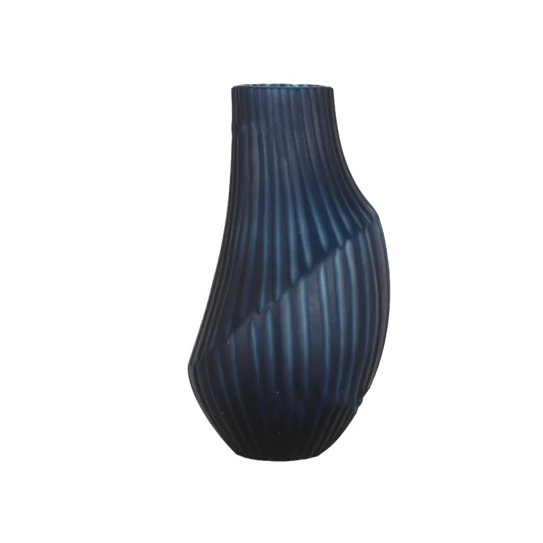 Modern Flowers Artificial Tabletop Vase Glass Flower Vase Tall Big Floor Flower Vase For Living Room