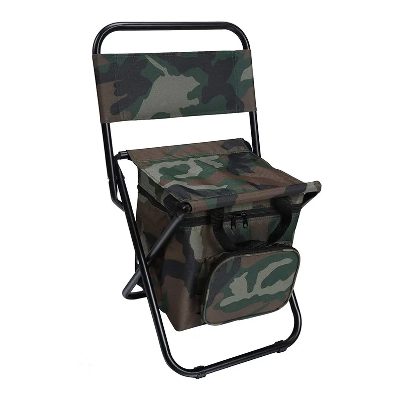 High Quality Outdoor Folding Fishing Chair Carp Portable Camping Chair For Travel With Cooler Bag