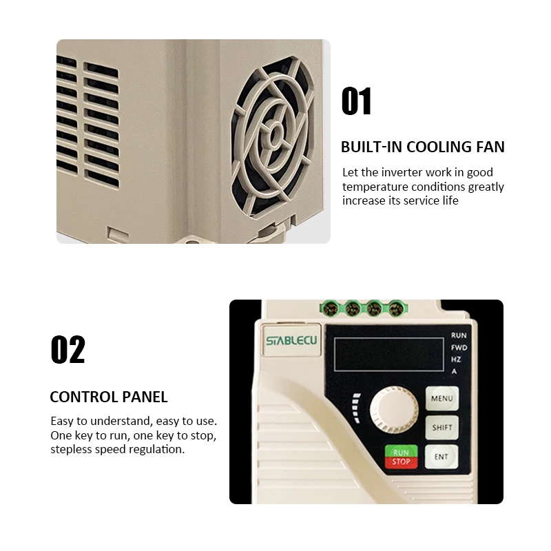 High tech vfd 485 0.75kw 2.2kw VFD Frequency Inverter 480V 3 Phase Three-Phase AC Vector Control 50/60Hz ac Motor driver