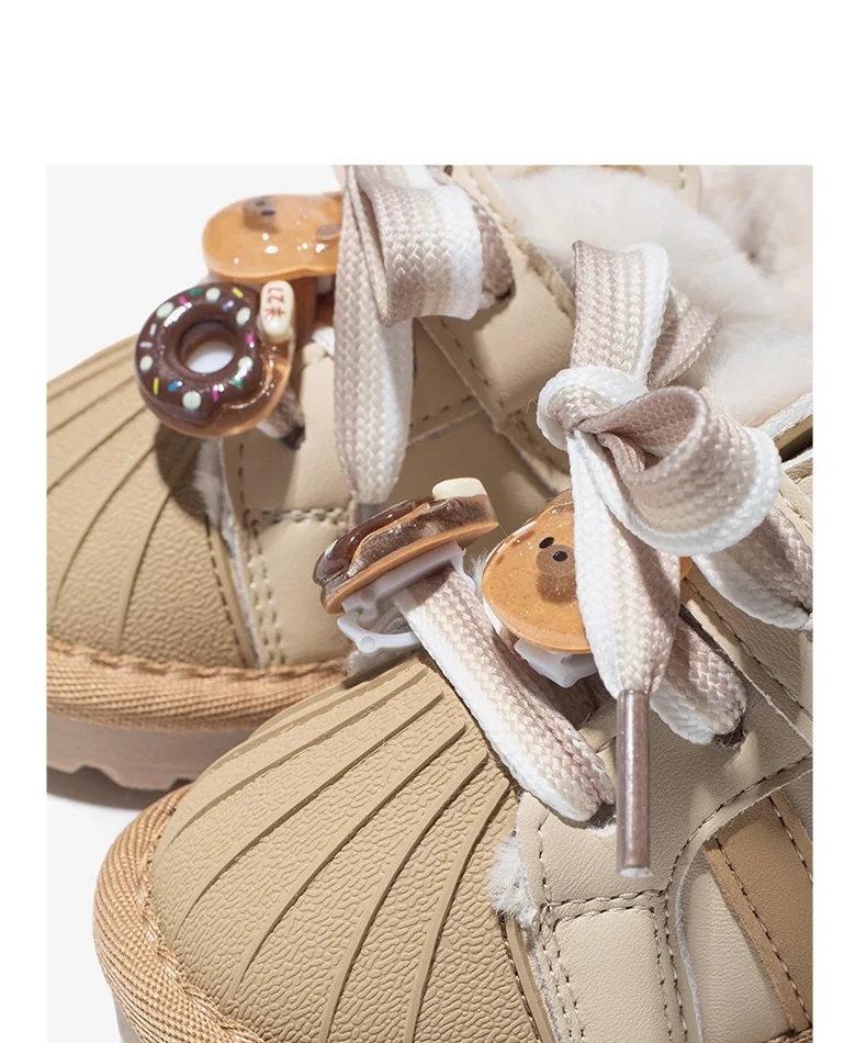 Wholesale New Outdoor Girls Cute Warm Kid Anti-Slip Cotton Snow Boots for Children