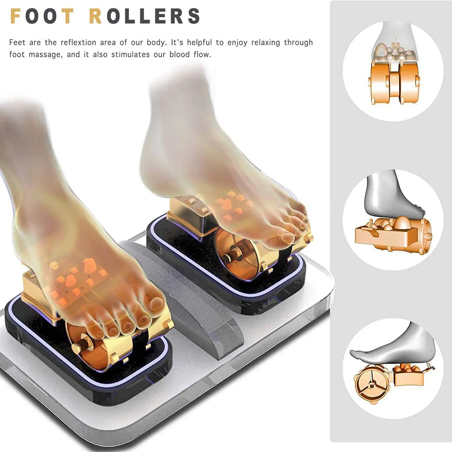 Zero Gravity with Heating Deep Full Body Massage Yoga Stretch  Pain Relief Full Foot Massage Perfect Luxury Gift Black