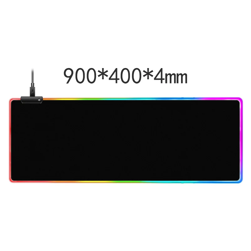 Оптовая продажа, резиновый лист и светодиодный коврик для мыши AIWO с напечатанным пользовательским логотипом, принимаем создание собственного бренда