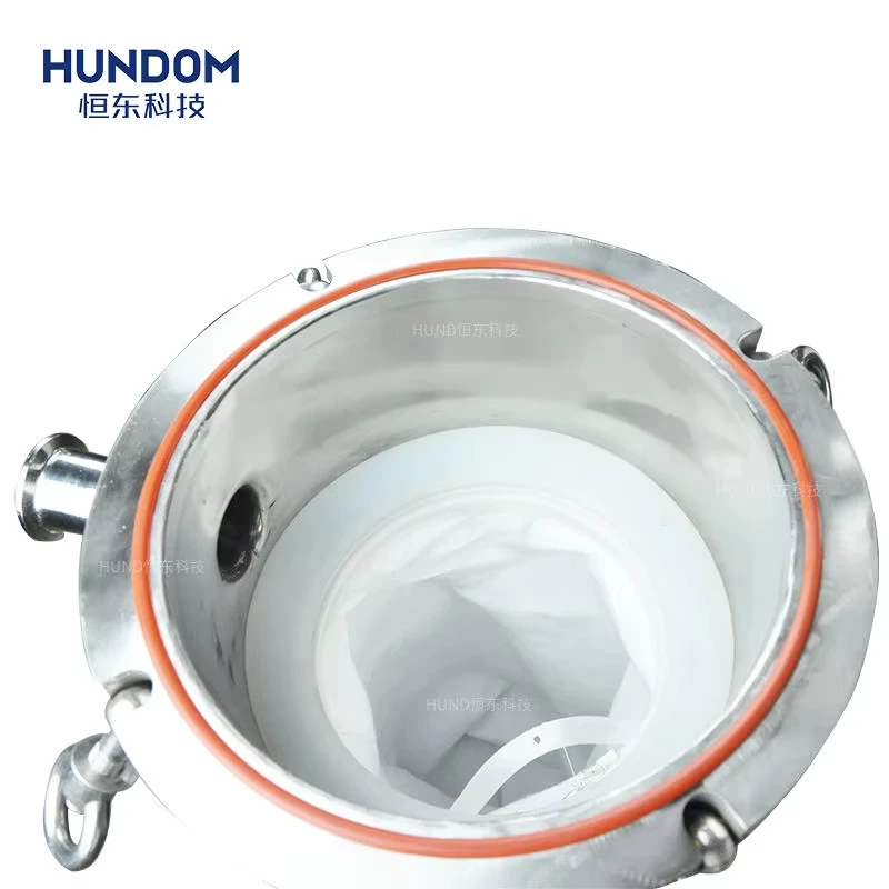 HUND Factory Price Stainless Steel Bag Filter Machine For Wine Alcohol Paint Ink
