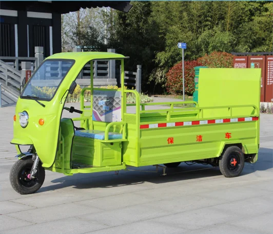 RNKJ Collecting Road Dust Vehicles Electric Three Wheel Garbage Collection Truck