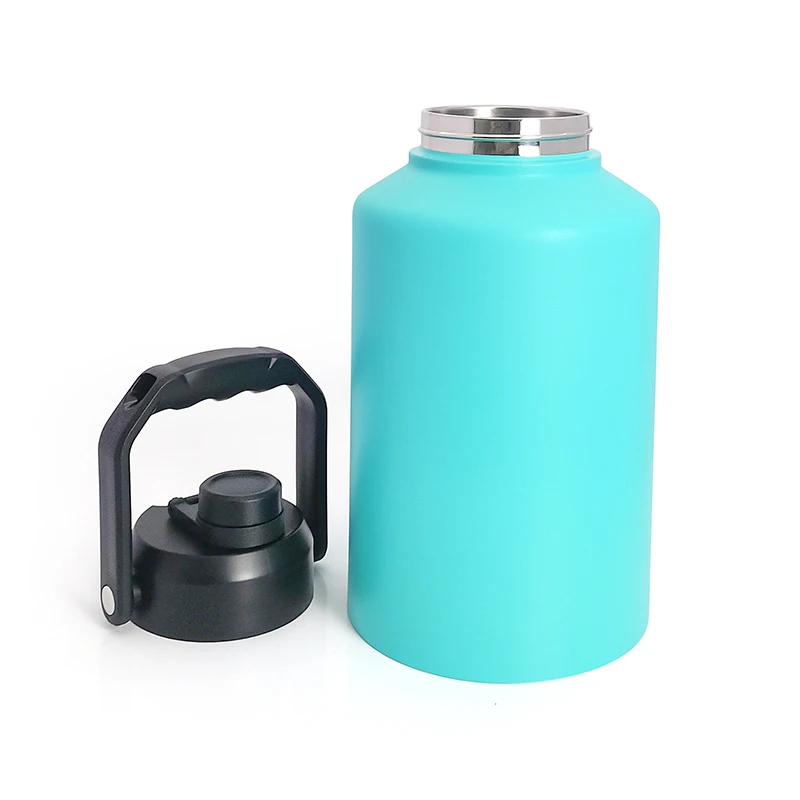 128oz Vacuum Insulated Water Bottle Half Gallon Stainless Steel Double Walled Water Jug Insulated Water Bottle