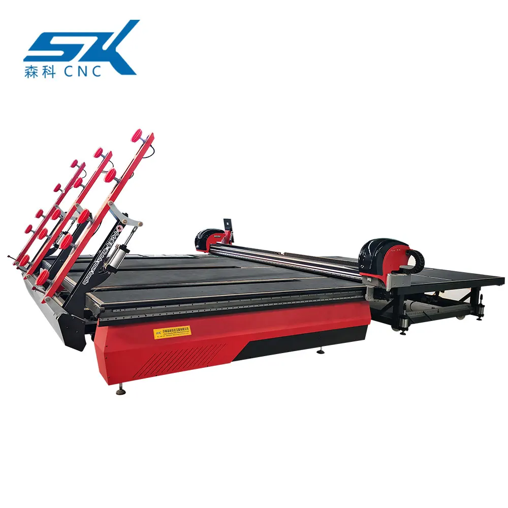 CNC Automatic Glass Cutting Machine Tilting Table Breaking Loading Un-air Float Glass Cutting Table of Mirror Machine