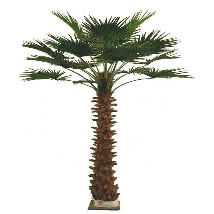 EG-VI125 Customized giant decorative faux fake tall outdoor artificial plastic pink coconut palm trees