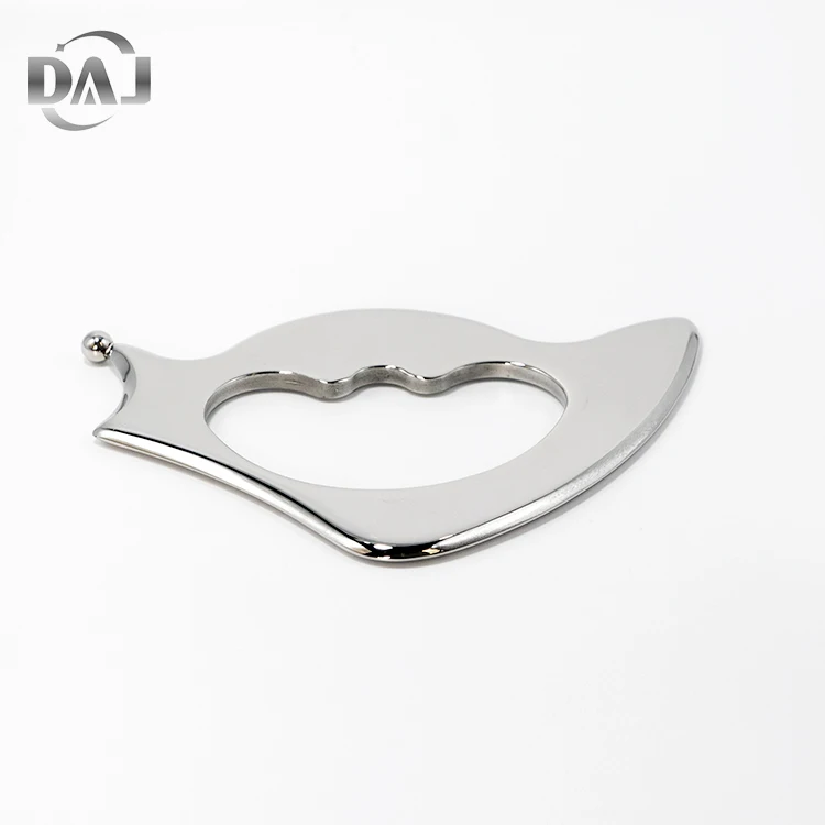 Professional Titanium Metal Body Medical GuaSha Relaxing Muscle Massage Facial Slimming Board