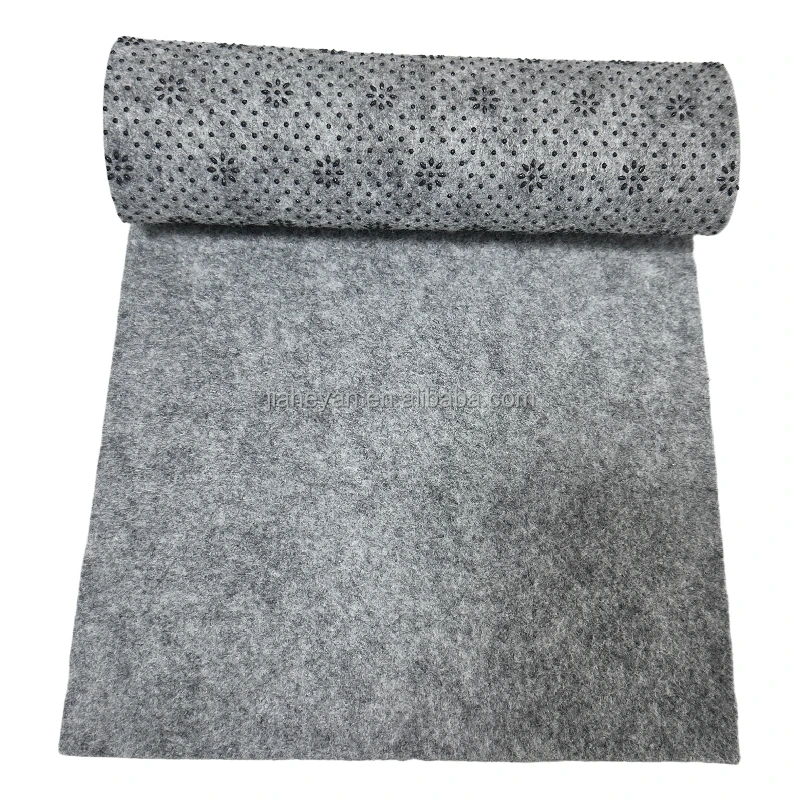 anti-skid pvc resin plastic dots dripping non woven non slip felt carpet anti slip nonwoven backing carpets underlay