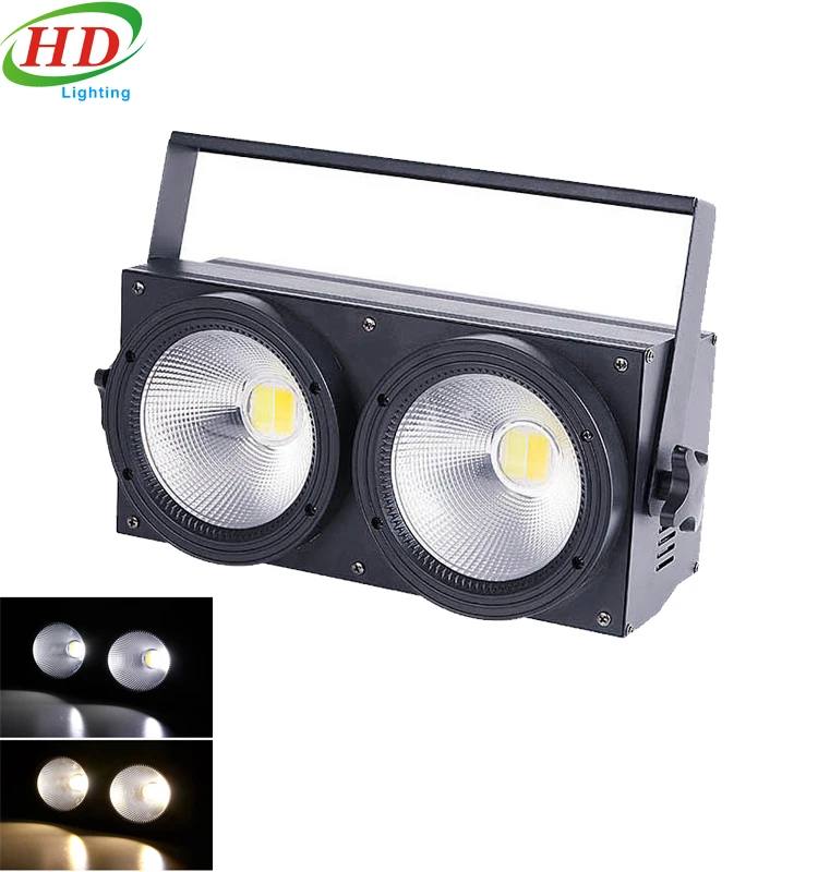 Factory Wholesale Price 2x100W COB LED Side Blinds 2 Snow Audience Side Blinds Light DJ Disco