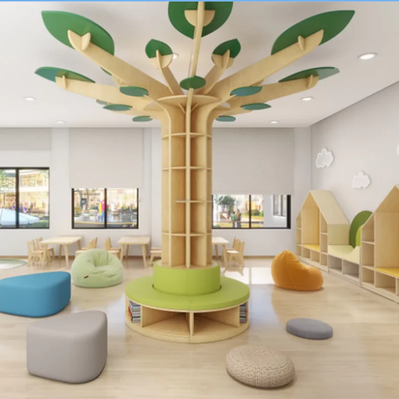 Montessori Reading Corner Toddler Daycare Childcare Furniture Set Reading Room Setup Solution for Kindergarten Nursery Preschool