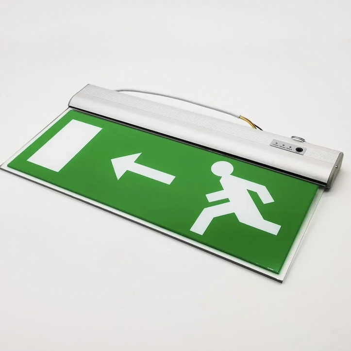 Discounted price wall mounted rechargeable LED single-sided or double-sided fire safety exit light