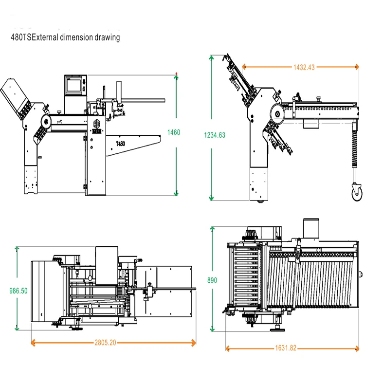 
009 480ts-8k + 4K / high quality durable paper printing folding machine made in China 