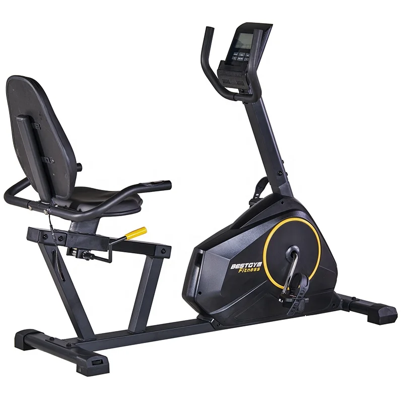 Ningbo Bestgym Best Selling Magnetic Exercise Bike Recumbent Fitness Cross trainer with Factory Price for Commercial  Fitness