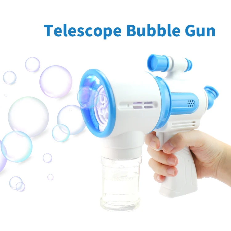 
Electric Musical Flashing Led Light Bubble Blower Machine Bubble Gun for Kids 