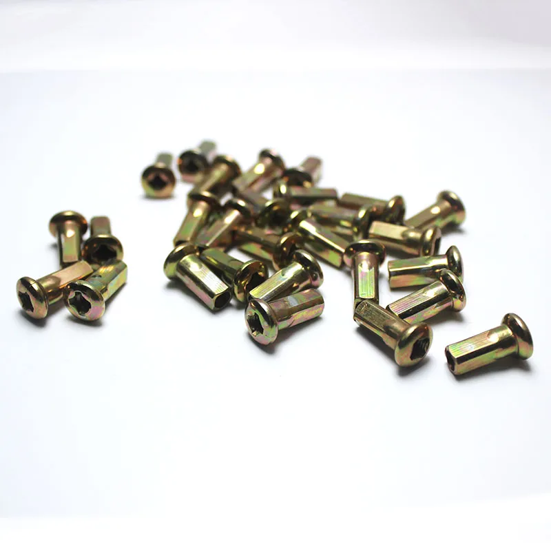 
Zinc plated 9G 21mm spokes nipples for bicycle motorcycle spoke nipple 