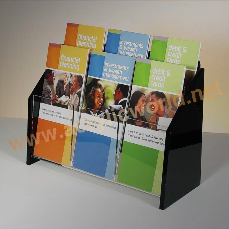DL SIZE 1/3 a4 file holder/brochure display rack/magazine display rack brochure display rack
