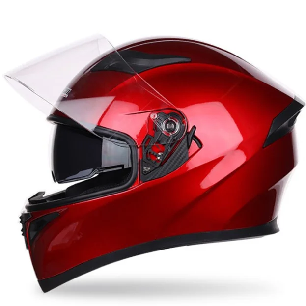 Low Price Autumn Winter Double Glasses Up Full Face Comfortable Liner Motorcycle Helmet