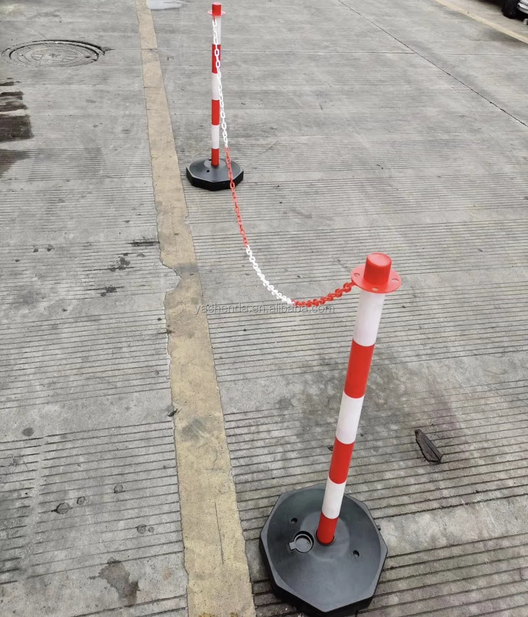 
yellow black white red, detachable traffic bollards, removable plastic water filled road post 