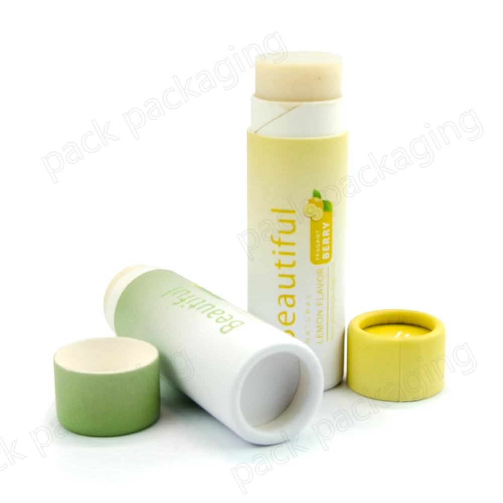 Hot sale biodegradable environmental lipstick tube paper tube push-up container shipped within 7 days lipstick packaging