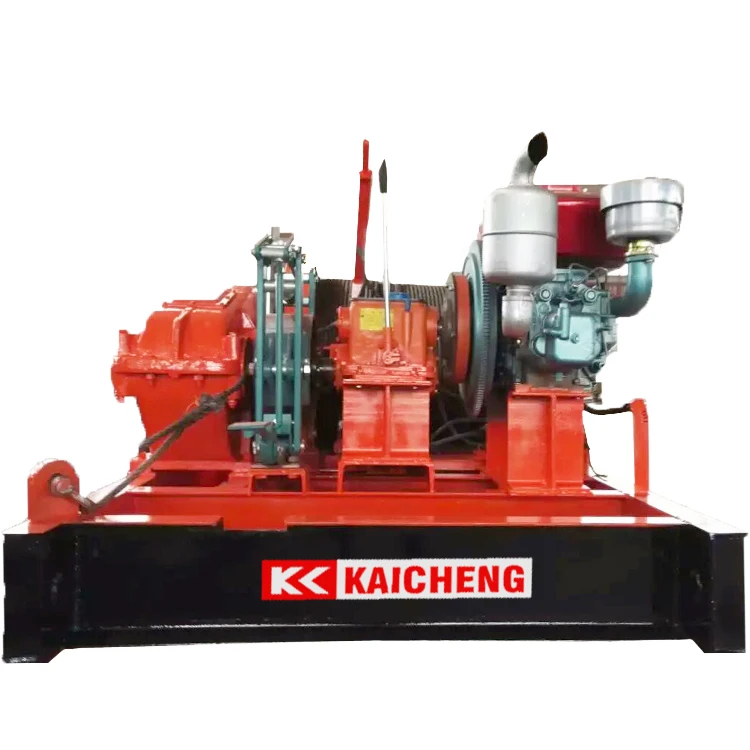 Zero customer complaint firm and durable KAICHENG brand diesel winch lowest price in the whole market