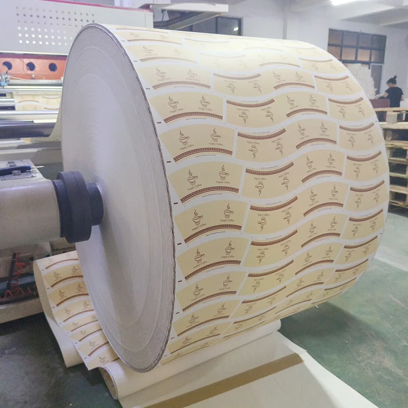 pe coated brown white  printing  raw material paper Roll Pe Coated Paper Cup Roll Raw  Material For Paper Cups