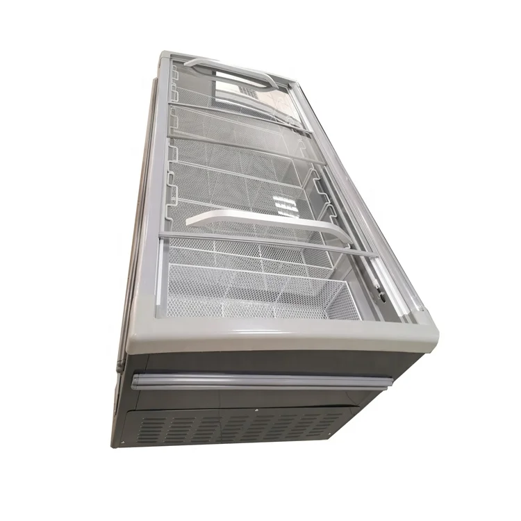
600L Supermarket Open Freezer Refrigerated Freezer Island Freezer Price 