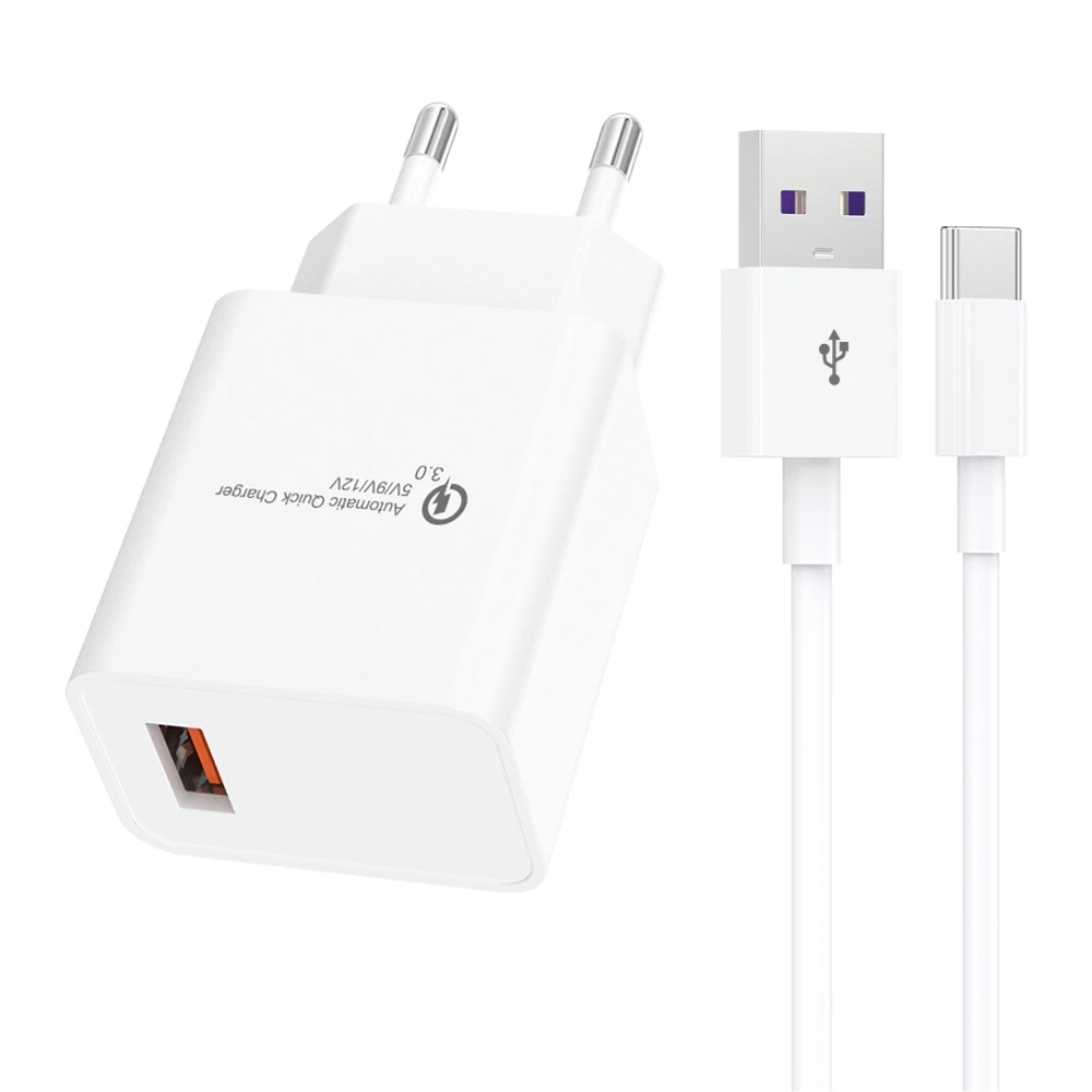 18W 3Amp QC 3.0 USB Wall Charger Adapter Fast 5V 3.0A for Mobile Phone Charger