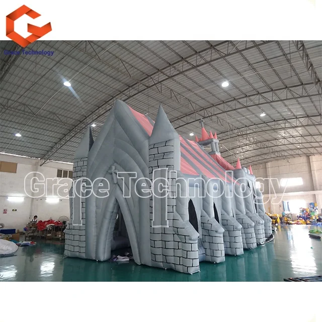 Outdoor Pink Inflatable Church Giant Wedding Church Inflatable Church Tent for Decoration