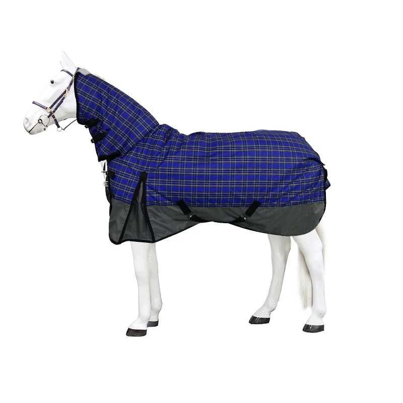 Waterproof Turnout Blanket Winter Supplies Equine for Horse 600D Rip Stop Fabric Cotton Customized SS Winter Logo Durable Oxford