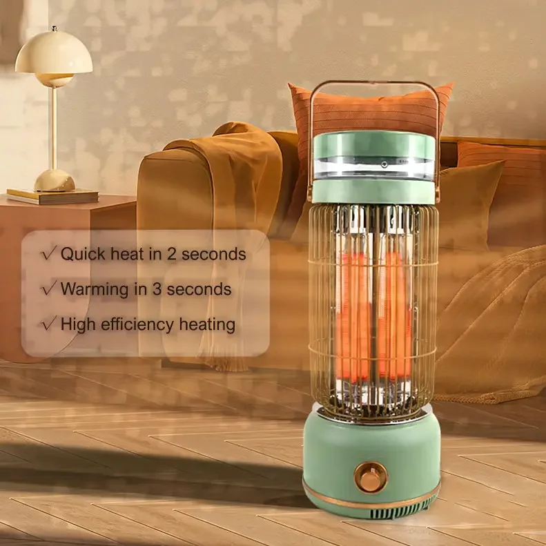 800W/2000W Electric Quartz Infrared Carbon Fiber Heater Household High Power Living Room Indoor Heater