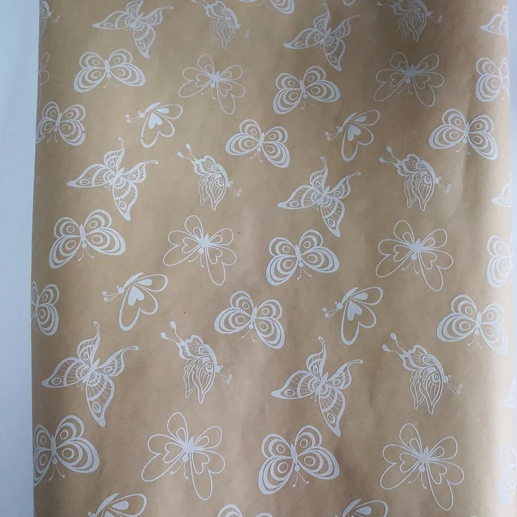 
printed wrapping paper for 2015 valentines day Gift wrapping packaging paper custom printed kraft wrapping rolling paper 