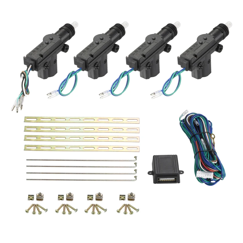 
Universal DC 12V Central Locking System with Riveted gun-type actuators for 4 Doors 