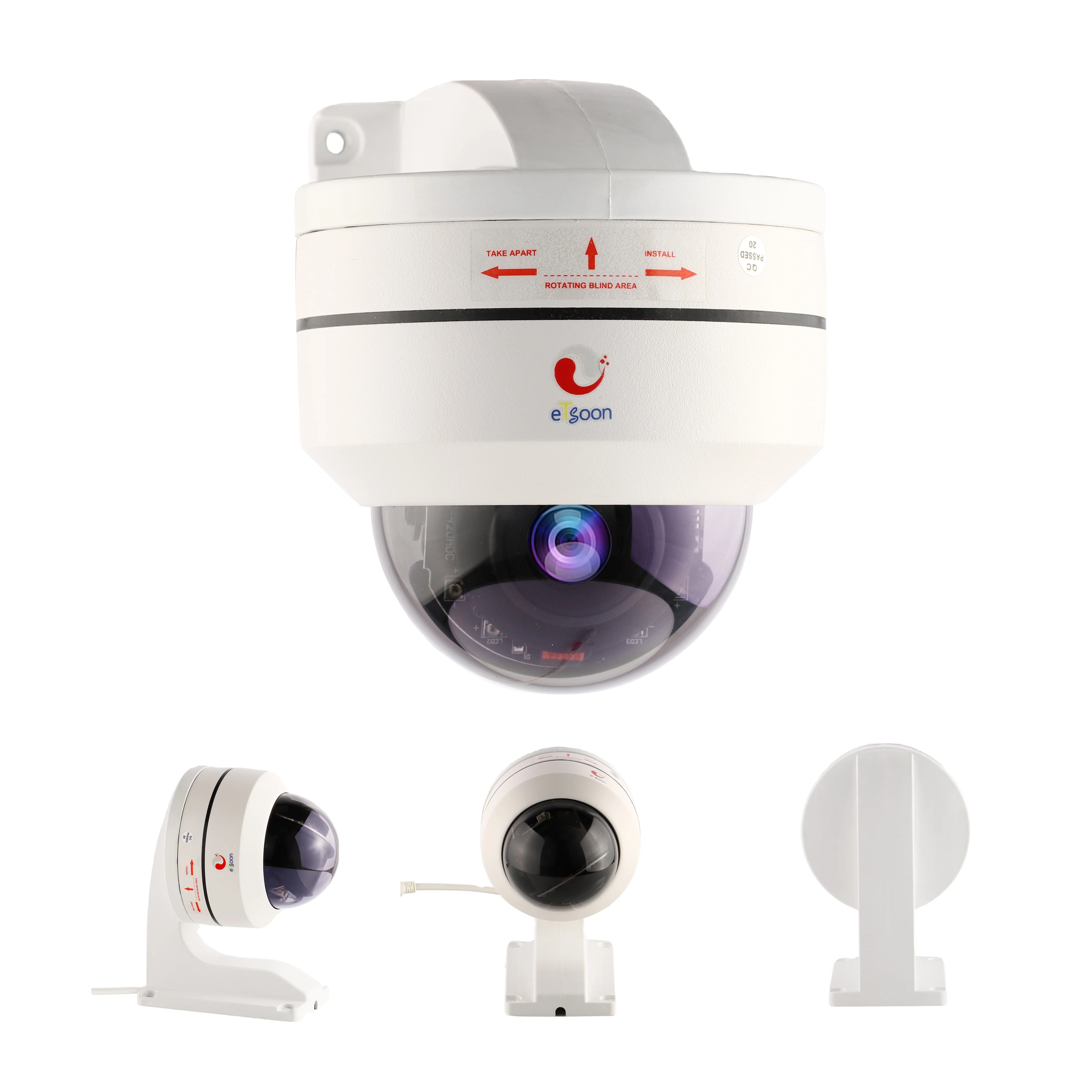 Hot Seller 4x Zoom All Metal Housing Cctv Camera Waterproof Wired Wireless Dome Camera 2MP Intelligent Ip Cameras Ptz