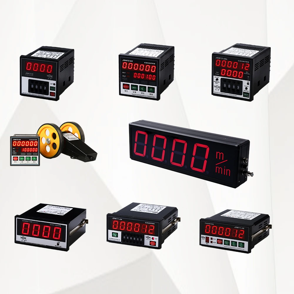 JDM11-6HD 110V-220V reversible count led time and length digital summary counter