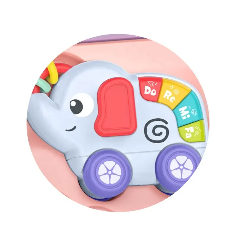 Toys Newborn Baby Learning To Walk Activities Stroller Small Elephant Music Early Educational Fitness Infant Hand Push Walker