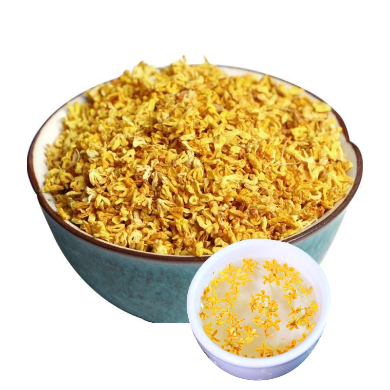 Gui hua cha high quality organic air dry osmanthus fragrans flower tea organic pure yellow sweet-scented Osamanthus