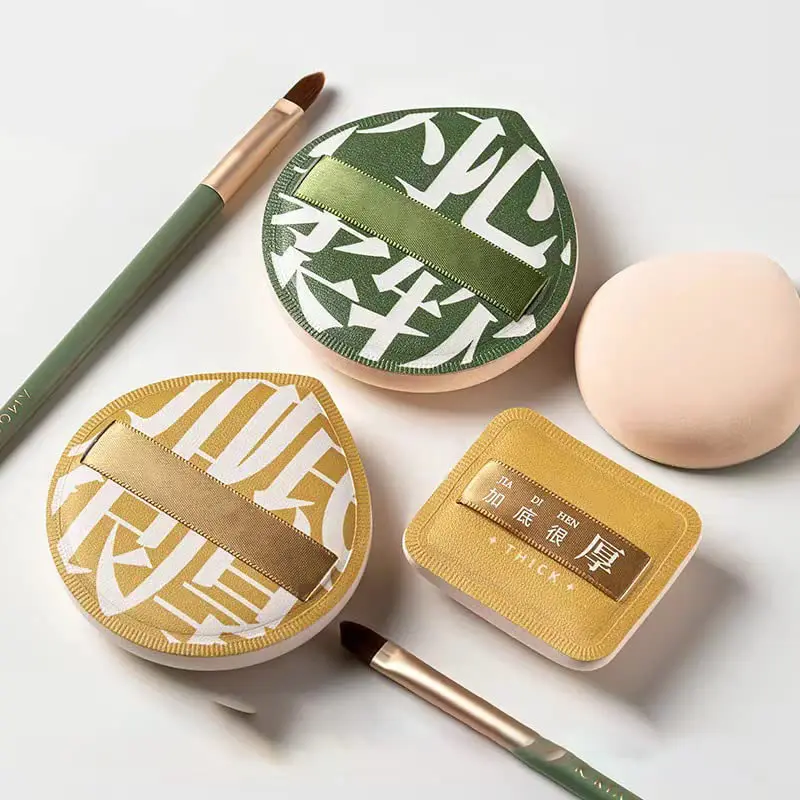 Factory Wholesale Soft Ball Beauty Makeup Powder Puff Egg-Shaped Box Latex Free Big Size Powder Puff