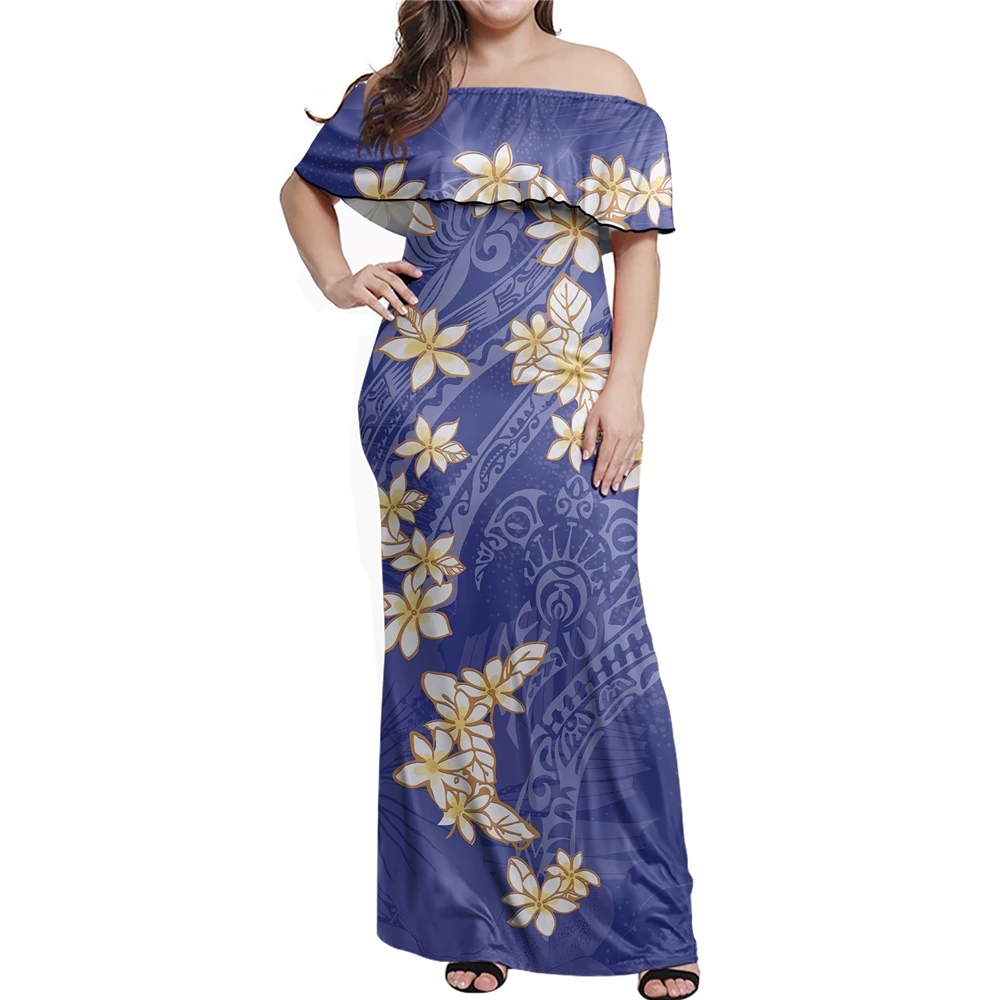 Hot-Sale 2021 Summer Lady Dresses Sexy Fashion Long Elegant Gown Maxi Dresses Dark Stylish Party Clothing African Floral Dresses
