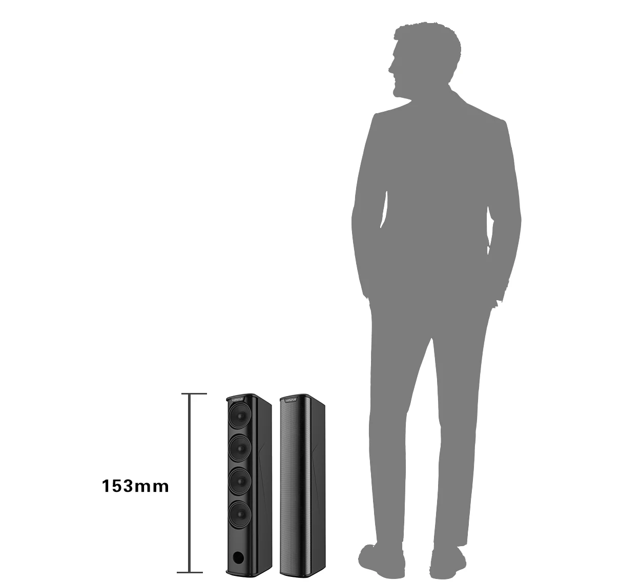 DT-CLP-3BF Professional Outdoor PA Power Audio System  Passive Stage Speaker Array with Subwoofer Column ROHS