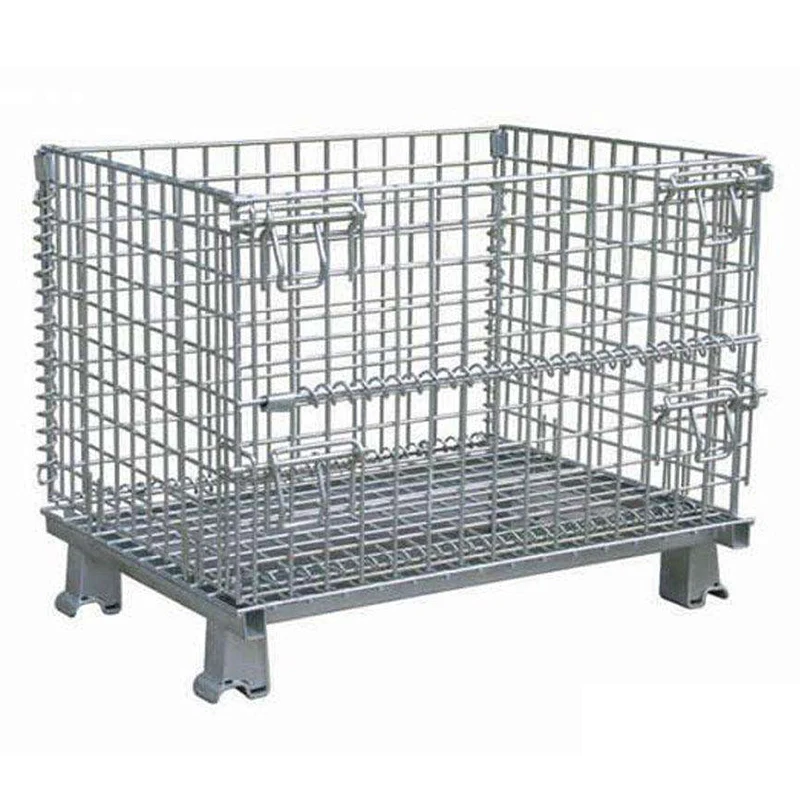 Factory Supplying Industrial Transport Storage Equipment folding wire mesh roll container cages trolleys