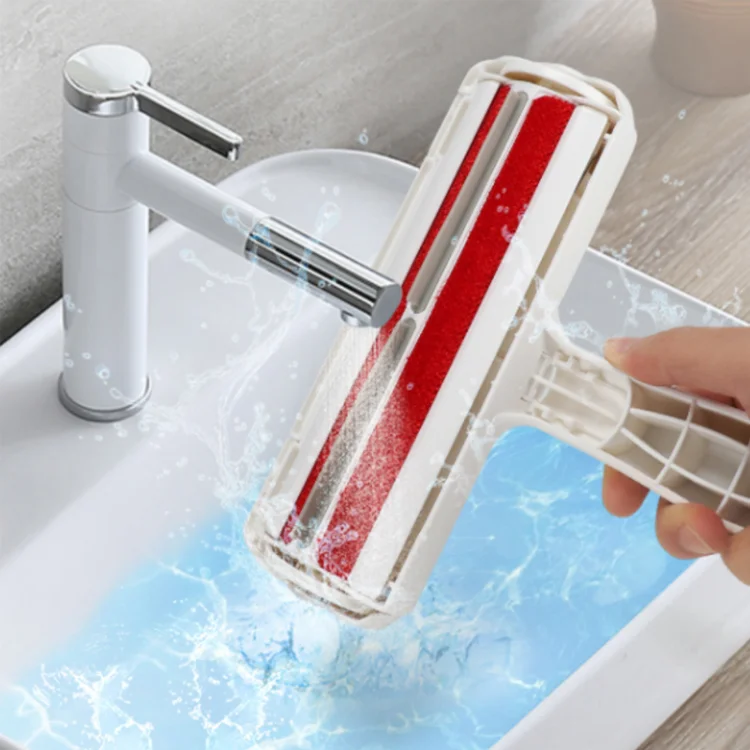 Potable Self-Cleaning Pet Hair Remover Lint Roller Remove Lint Pellet From on Clothes Dog Cat Fur Roller