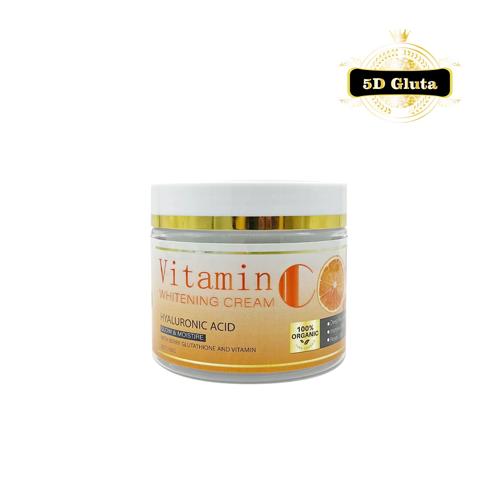 100% ORGANIC Vitamin C WHITENING MOISTURIZER LOTION HYALURONIC ACID GLOW & MOISTURE WITH LICORICE ROOT EXTRACT AND VITAMIN SET