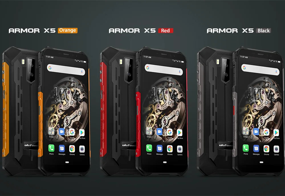Самый дешевый прочный телефон с глобальной прошивкой 4G Ulefone Armor X5 Восьмиядерный Мобильный Телефон ip68 Android 9 0 3 ГБ 32 NFC LTE мобильный
