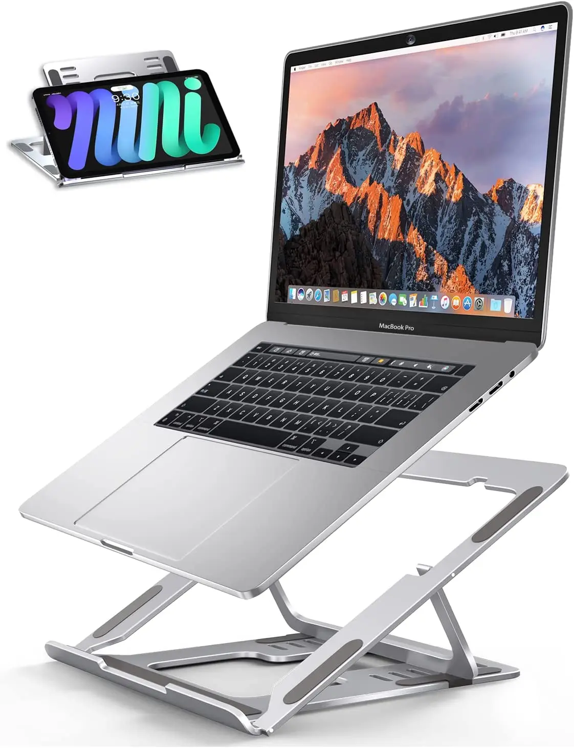 Amazon sells laptop adjustable stand Foldable Hollow out heat dissipation bed desk for laptop Suitable for office learning