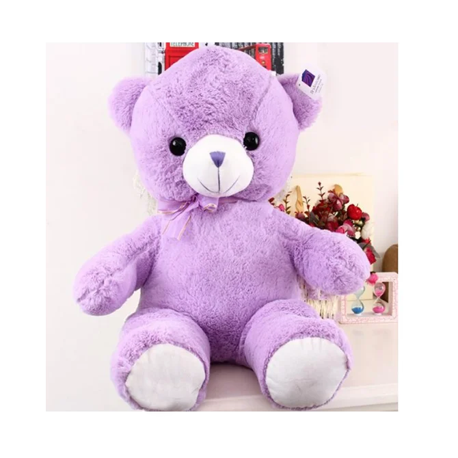 
promotional soft kids toys happy plush stuffed teddy bear with heart 