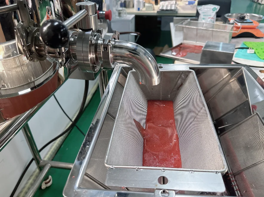 2024  LST new design Table Top auto sugar cooker and candy machine depositing machine for chocolate gummy hard candy production