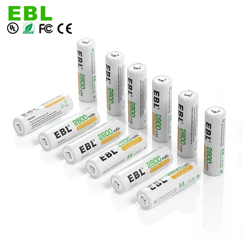 4 шт. Высококачественная китайская перезаряжаемая аккумуляторная батарея NIMH 1 2 В 2800 мАч для дома