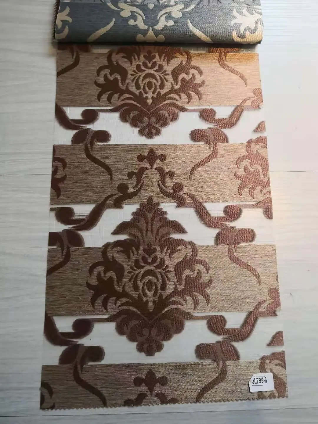 China Suppliers flower design Jacquard zebra roller fabric for roller shades
