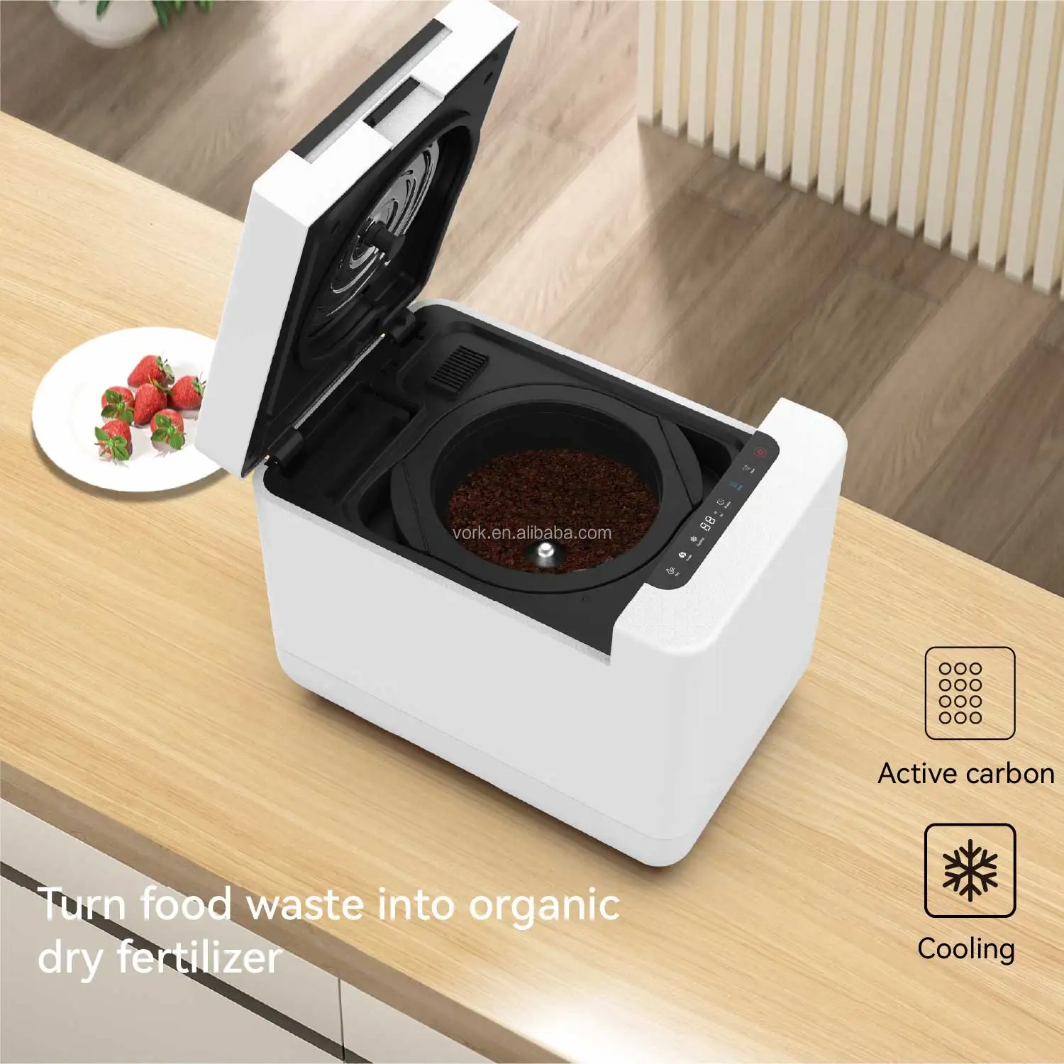 Table top removable kitchen waste disposer Activated carbon deodorizing kitchen waste machine